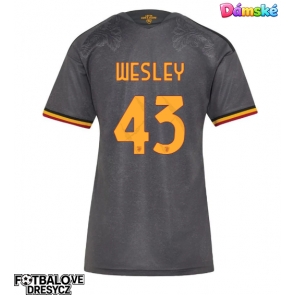 AS Roma Wesley Franca #43 Dámské Alternativní Dres 2026-27 Krátký Rukáv AS Roma Wesley Franca #43 Dámské Alternativní Dres 2026-27 Krátký Rukáv
